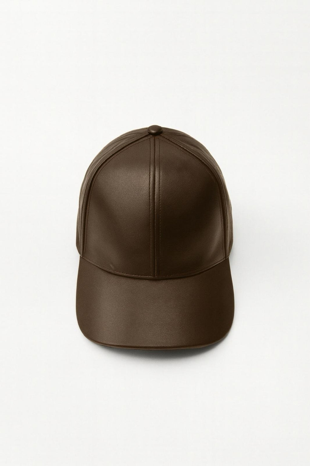Vegan Leatevery Cap Brown Hat