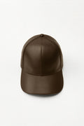 Vegan Leatevery Cap Brown Hat