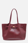 Leather Lock Handle Leopard Bag
