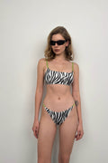 Zebra Patterned Bikini Set