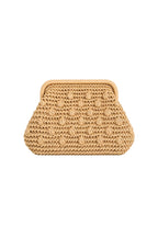 Patterned Mini Straw Mink Bag