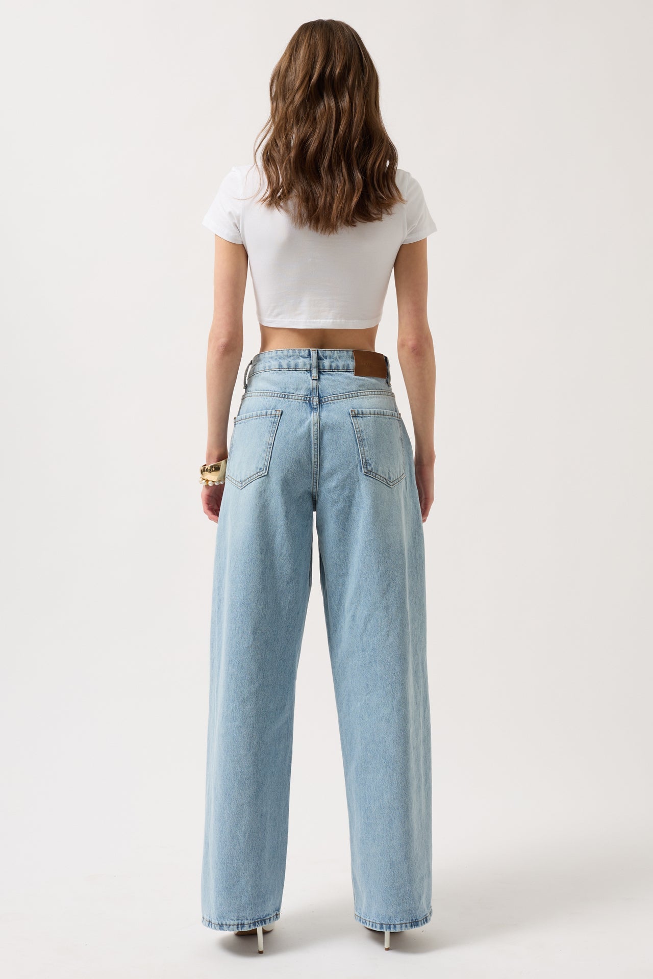 Low Waist Straight Blue Jeans