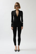 Zipper Detailed Black Tulum