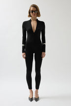 Zipper Detailed Black Tulum