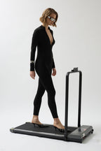 Zipper Detailed Black Tulum