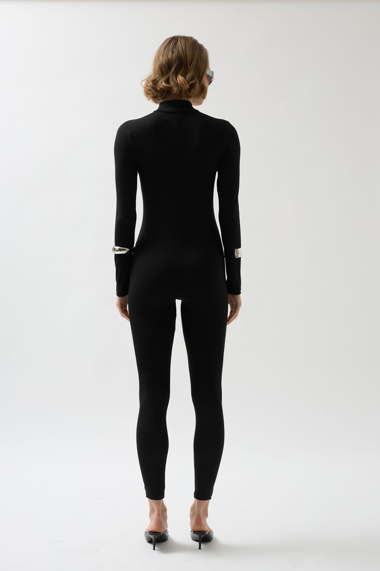 Zipper Detailed Black Tulum