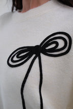 Fiyonk Islemeli Knit Sweater