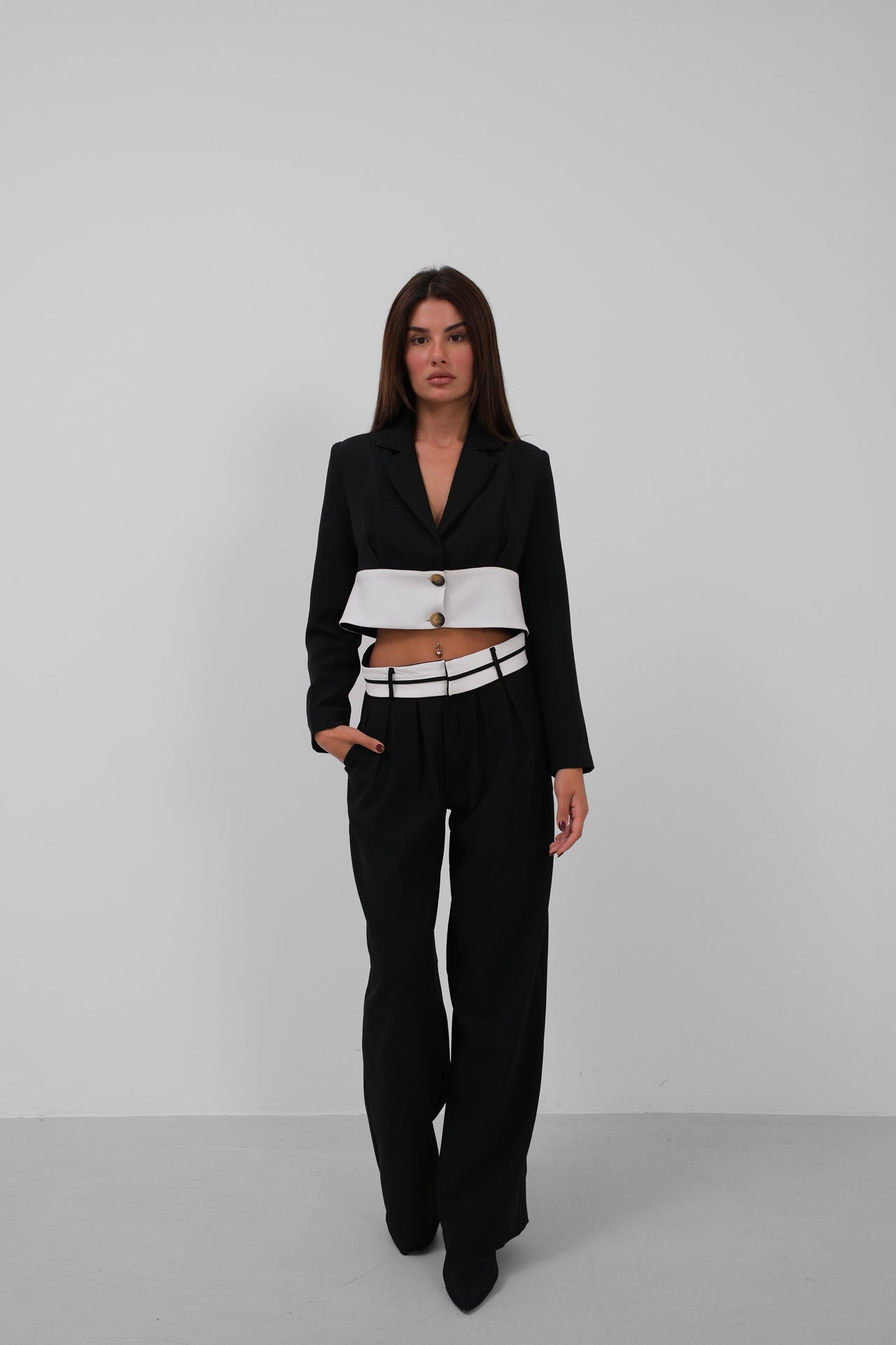 Garnili Jacket Pants Black Takim