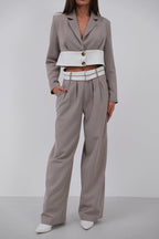 Garnili Jacket Pants Gray Takim