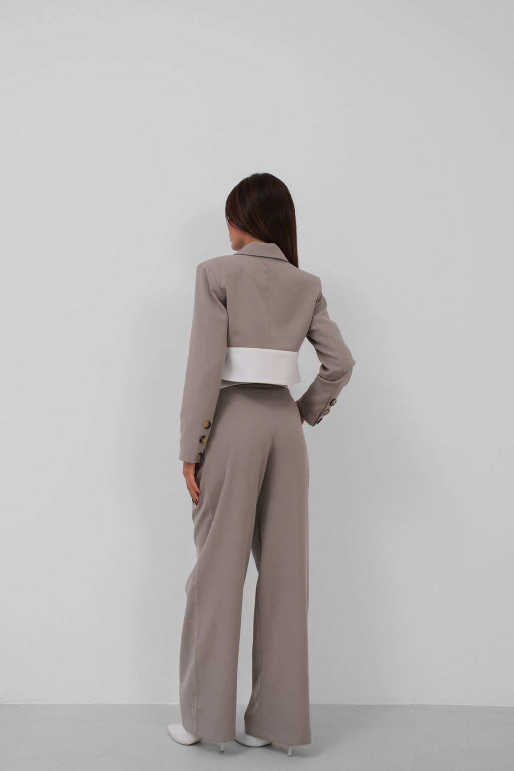 Garnili Jacket Pants Gray Takim