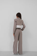 Garnili Jacket Pants Gray Takim