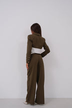 Garnili Jacket Pants Khaki Takim