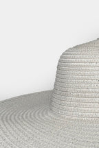 Wide Straw White Hat