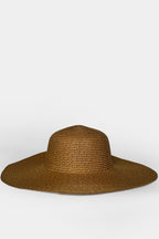 Wide Straw Tan Hat