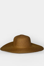 Wide Straw Tan Hat