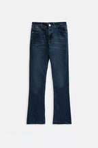 Wide Leg High Waist Blue Jeans