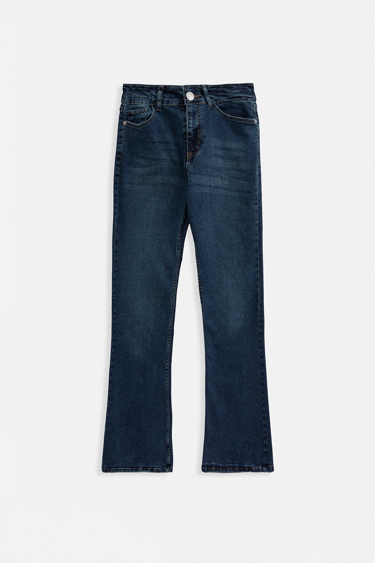 Wide Leg High Waist Blue Jeans