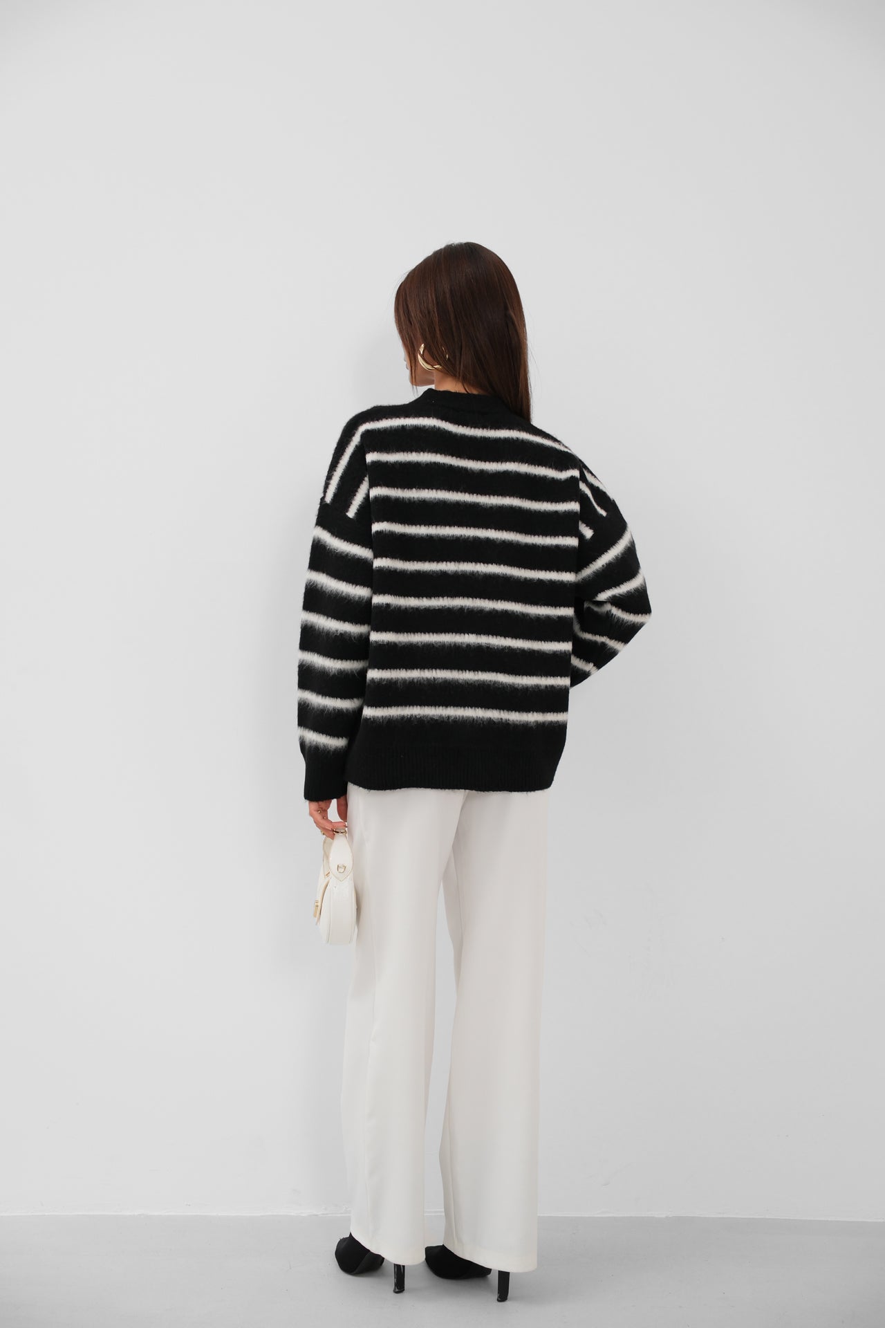 Gold Buttoned Brushed Cardigan