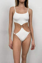 Ring Detay Buckle White Mayokini