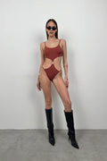 Ring Detay Buckle Brown Mayokini