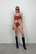 Ring Detay Buckle Brown Mayokini