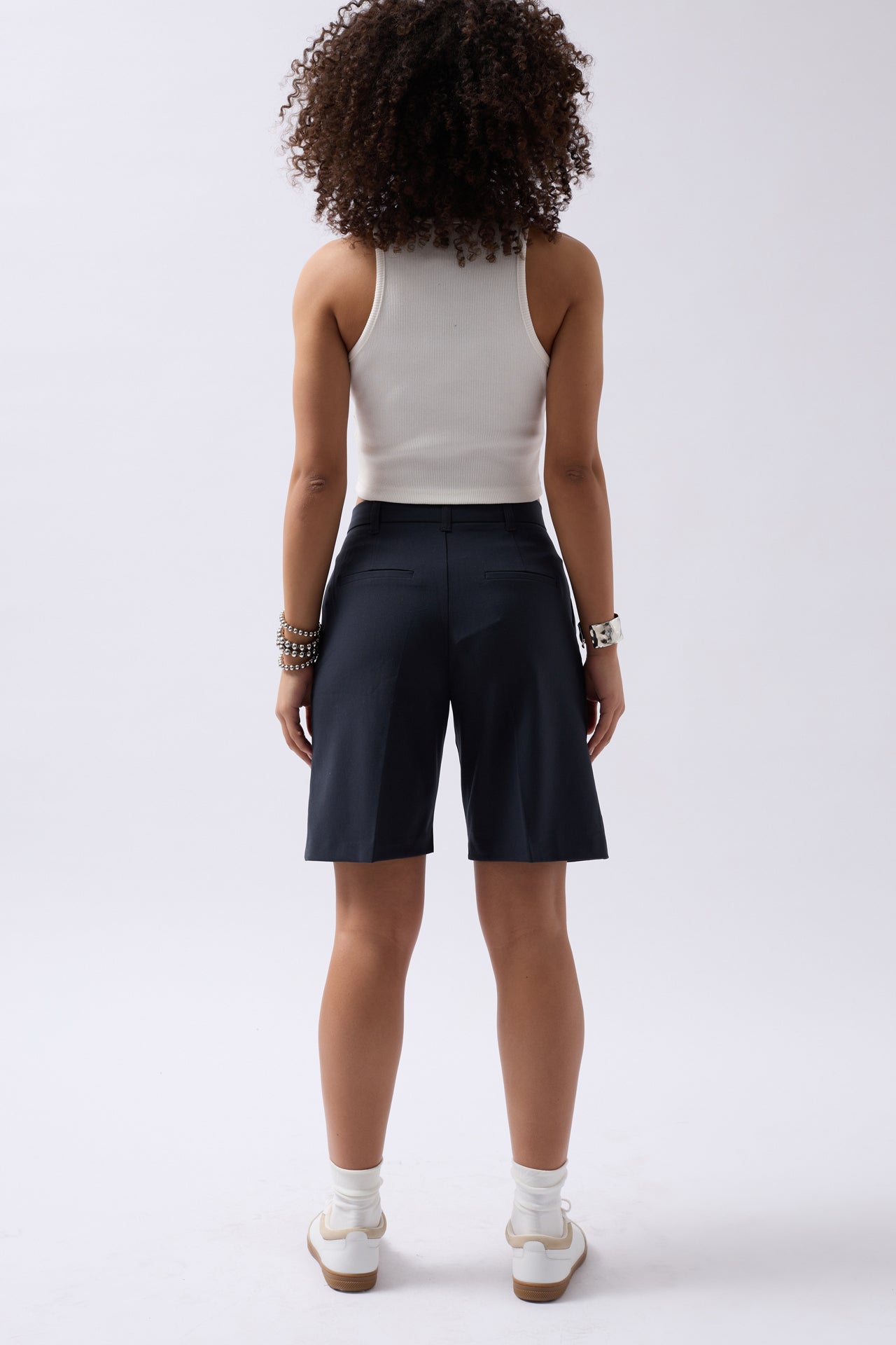 Halter Neck White Crop Top