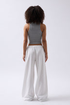 Halter Neck Gray Crop