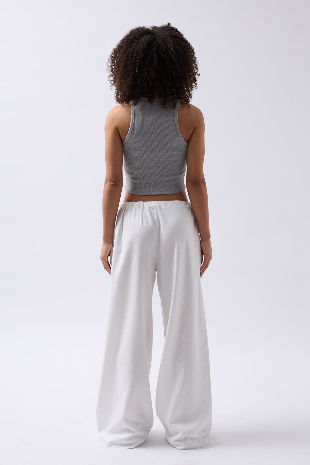 Halter Neck Gray Crop