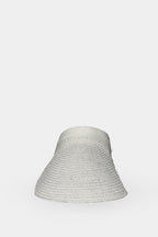 Straw Visor White Hat