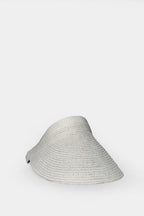 Straw Visor White Hat