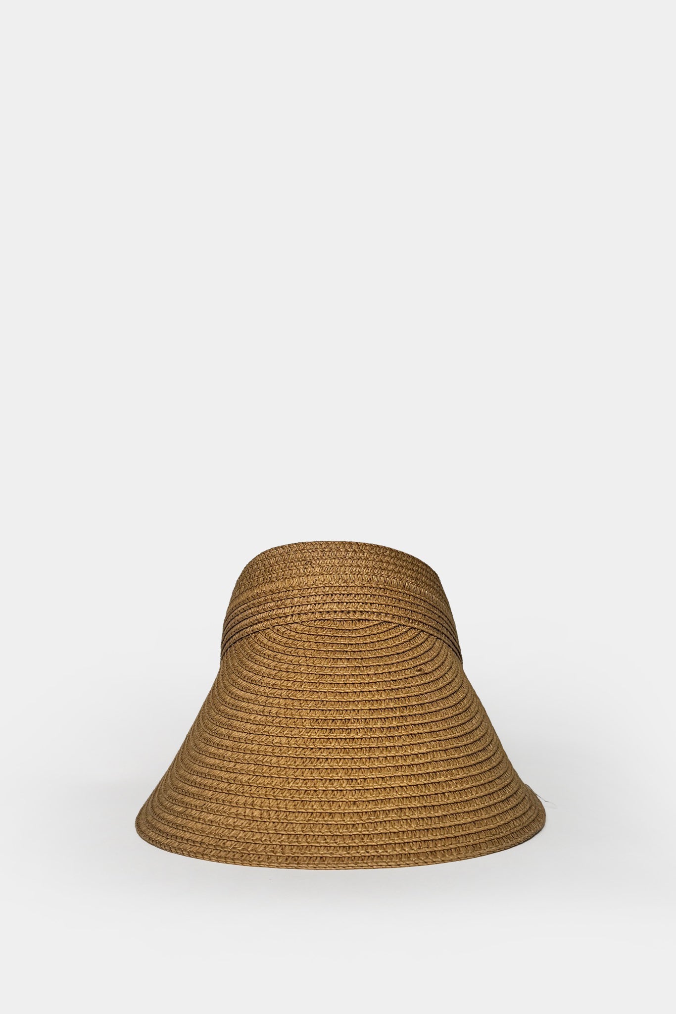 Straw Visor Beige Hat