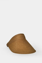 Straw Visor Beige Hat