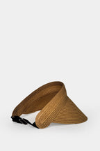 Straw Visor Beige Hat