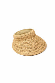 Mink Wicker Visor Hat