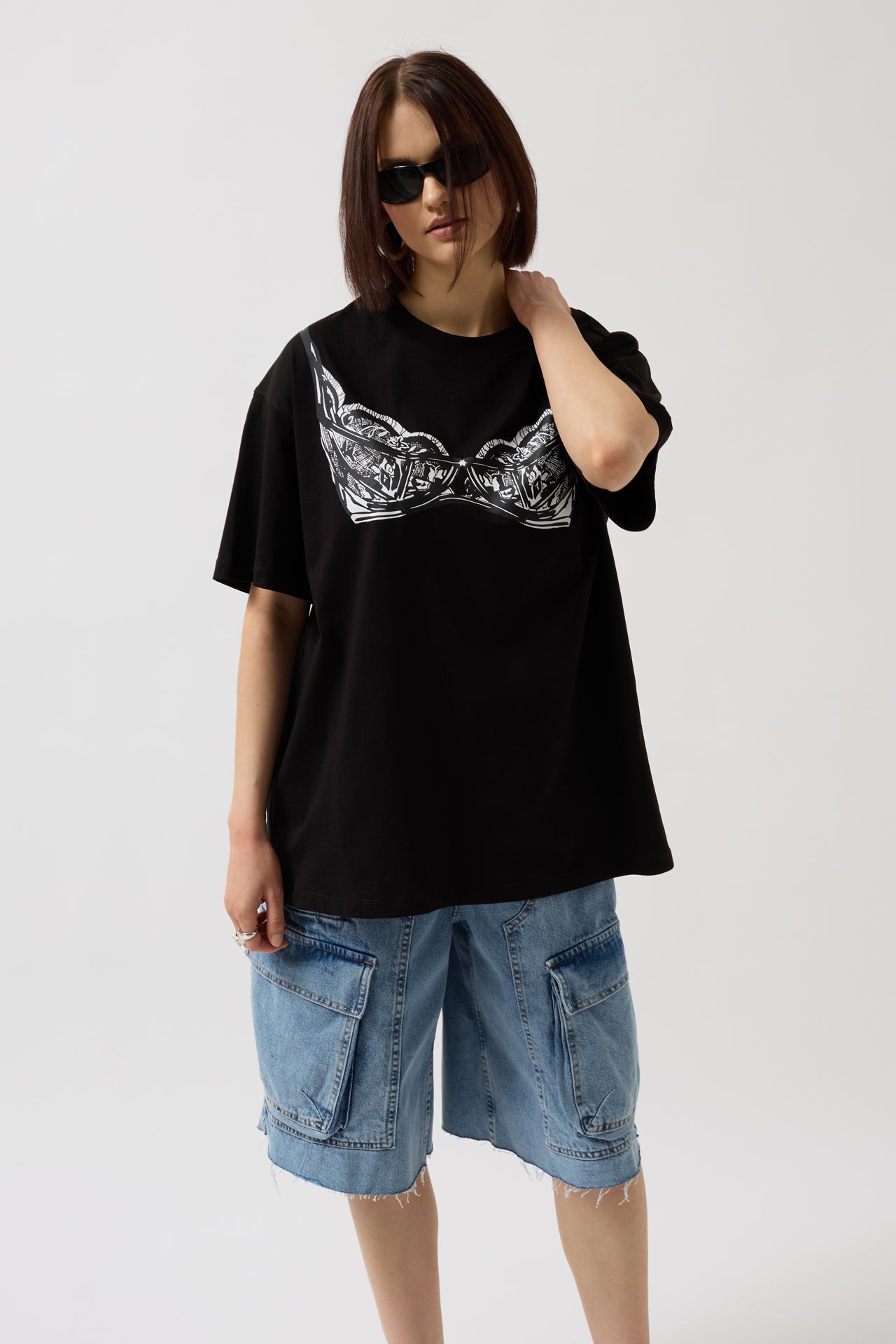 Underwear Detail Black T-Shirt