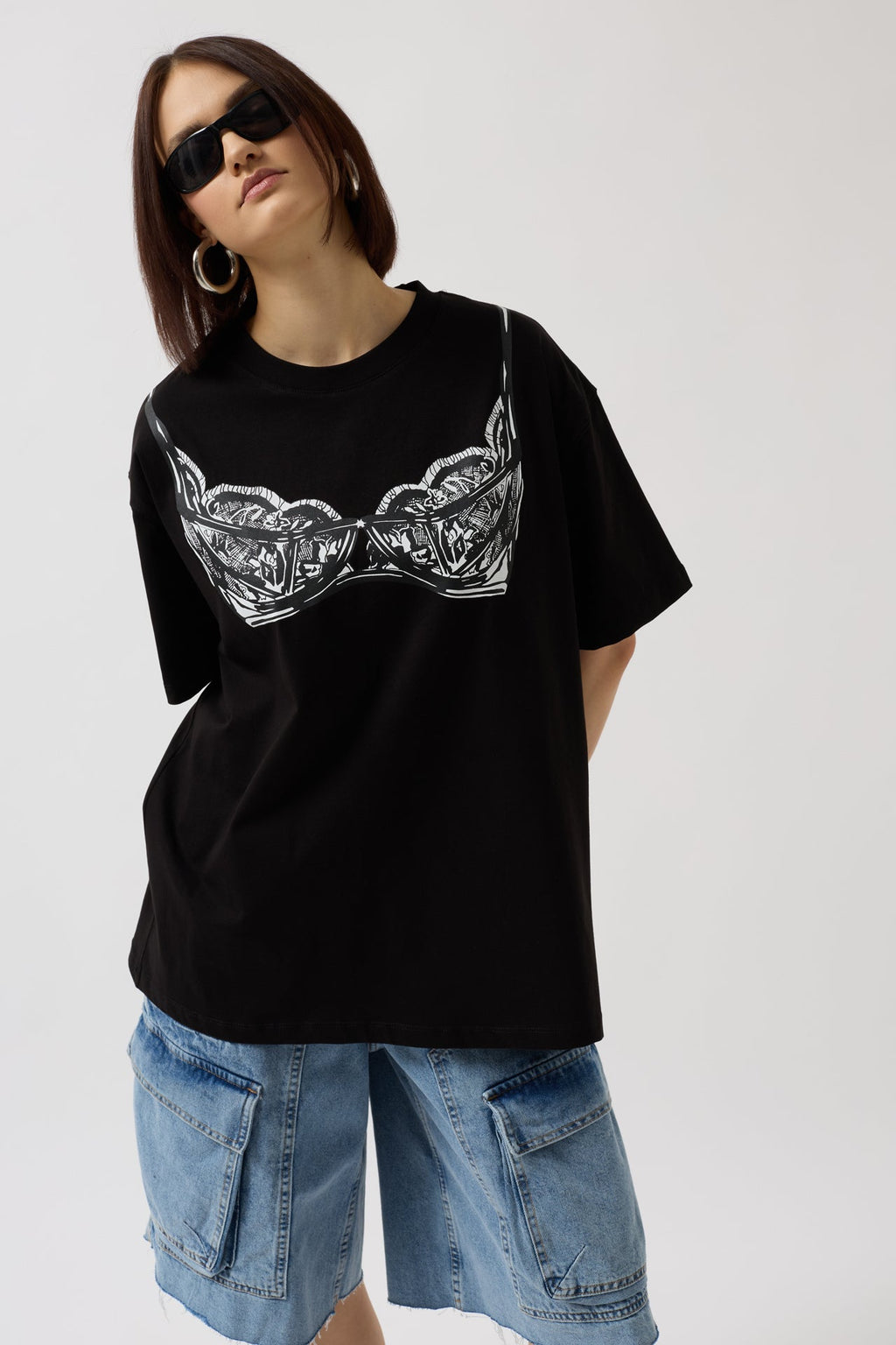 Underwear Detail Black T-Shirt