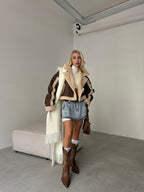 Fur Lined Brown Leather Coat