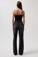 String Strap Black Bodysuit