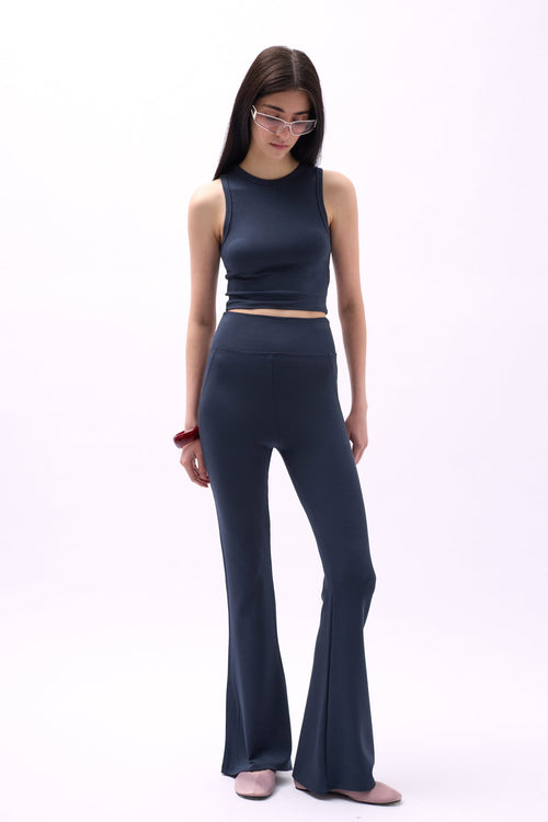 Anthracite Leggings with Spanish Leg Slits