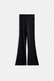 Black Leggings with Spanish Leg Slits