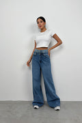 Embossed Printed Stretch White T-Shirt