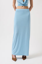 Pencil Midi Baby Blue Skirt