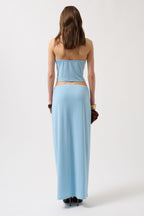 Pencil Midi Baby Blue Skirt