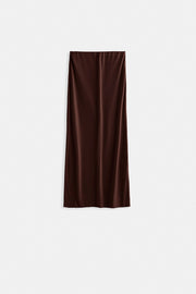 Pencil Midi Brown Skirt
