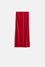 Pencil Midi Red Skirt