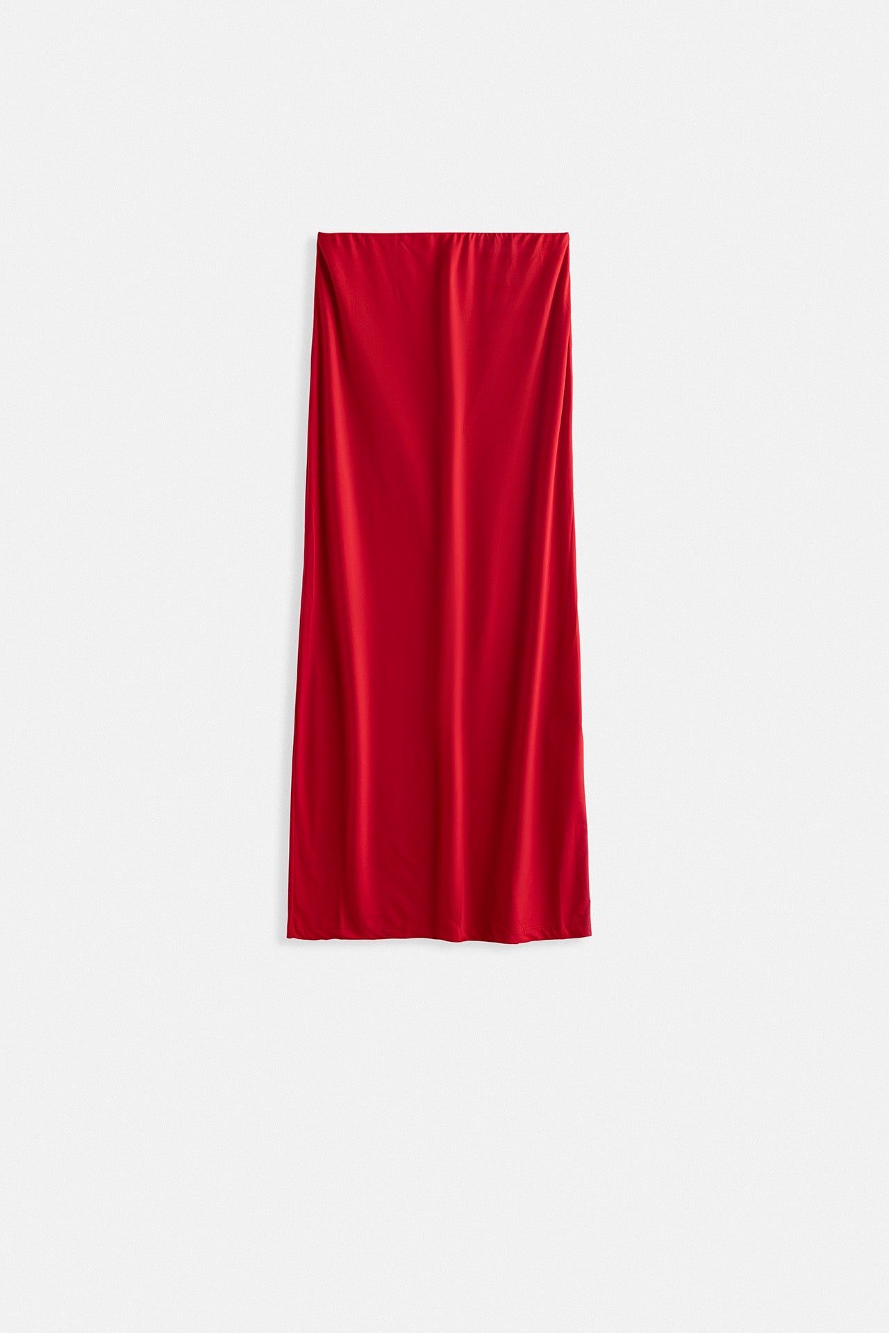 Pencil Midi Red Skirt