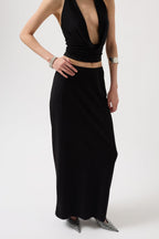Pencil Midi Black Skirt