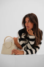 Flap Daily Beige Bag