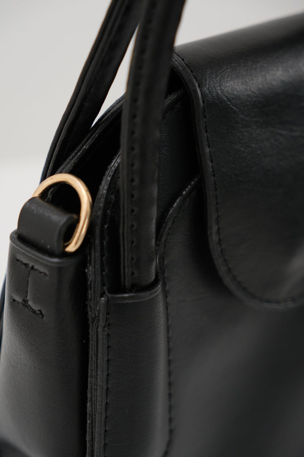 Flap Daily Black Bag