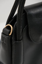 Flap Daily Black Bag